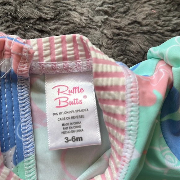 Rufflebutts 3-6M One piece swimsuit. - Picture 2 of 4